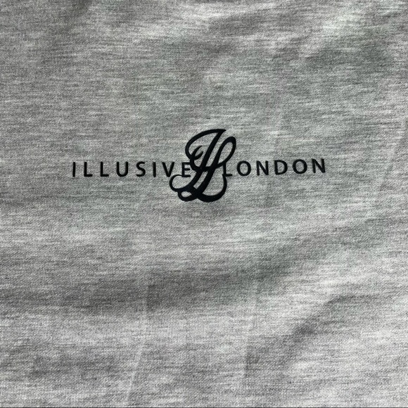 Illusive London Dual Crew Sweater - Grey Unisex - Picture 6 of 14